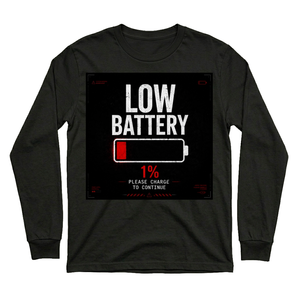 Product Low Battery Social Energy Funny Design Unisex Sweatshirt