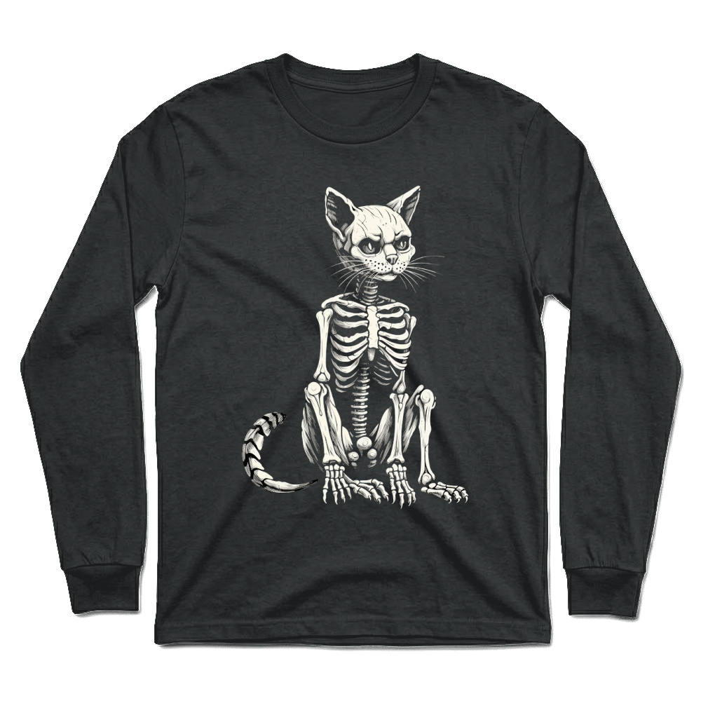 Product Skeleton Cat Halloween Spooky Feline Unisex Longsleeve