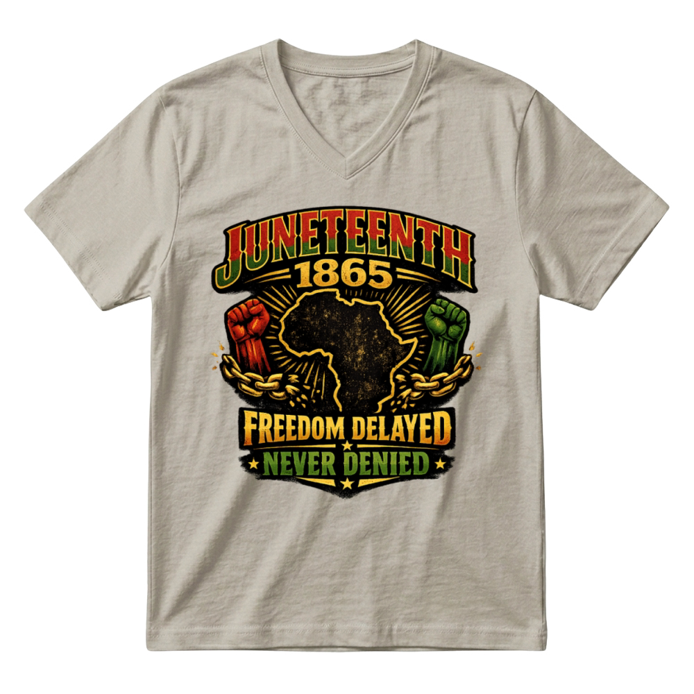 Product Juneteenth 1865 Freedom African Heritage V-Neck T-shirt