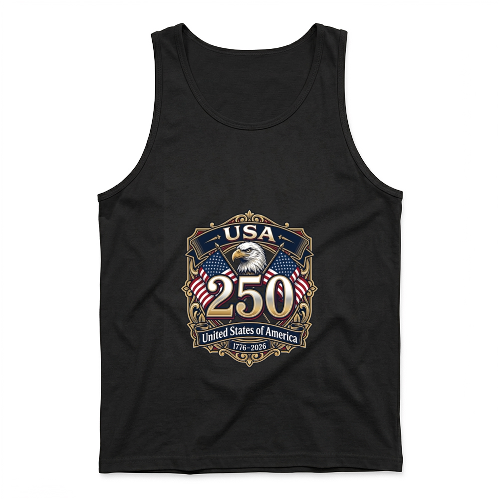 Product USA 250th Anniversary Eagle Patriotic Emblem Tank Top