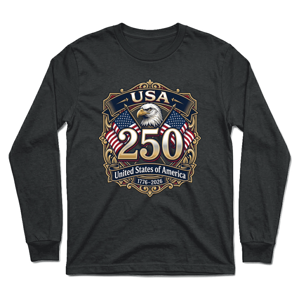 Product USA 250th Anniversary Eagle Patriotic Emblem Unisex Longsleeve