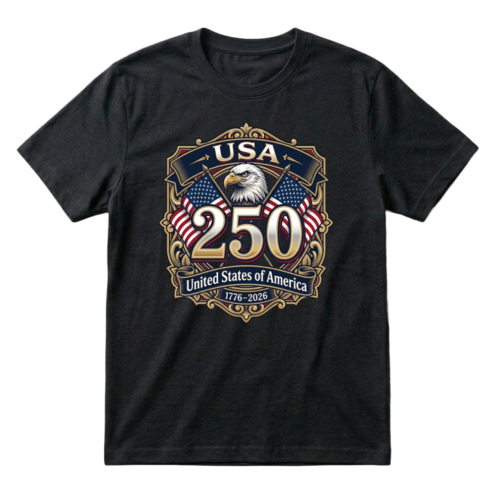 Product USA 250th Anniversary Eagle Patriotic Emblem T-Shirt