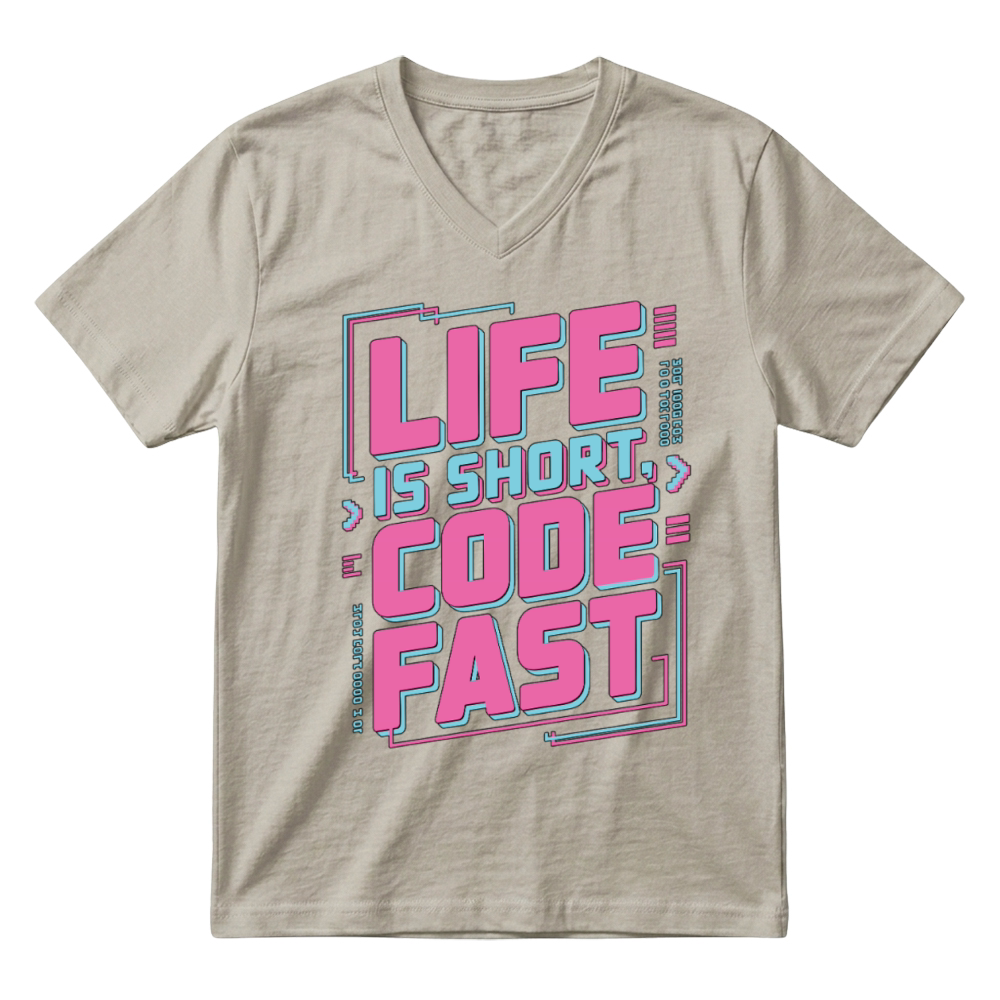 Mobile App Developer Life Is Short App Programmer V-Neck T-shirt