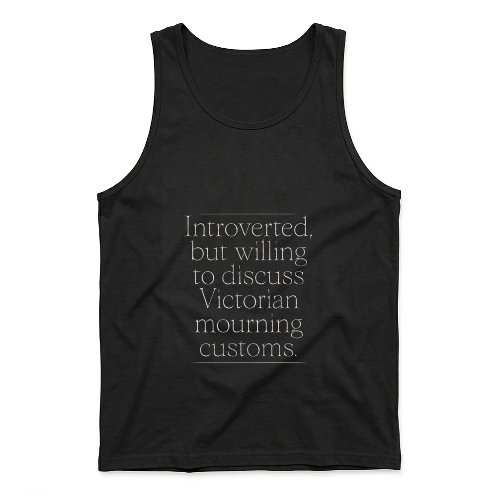 Product Introverted Victorian Mourning Customs Design Tank Top