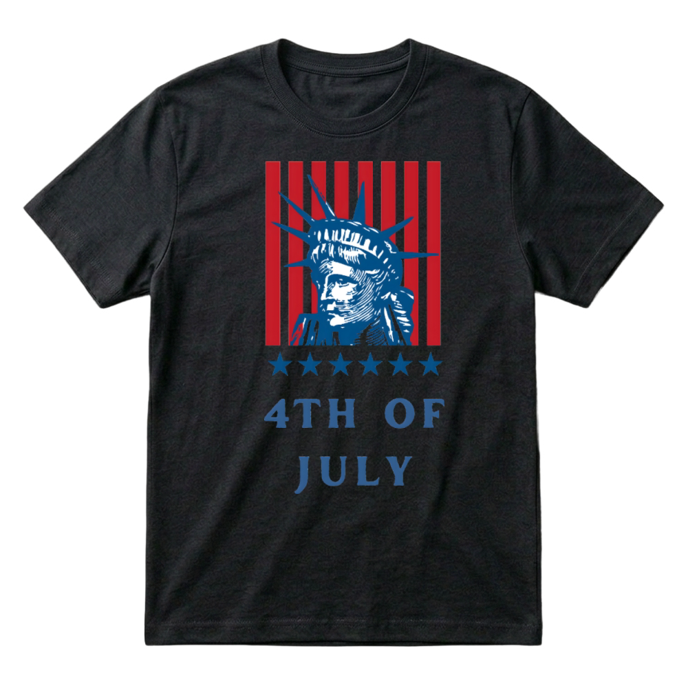 Product Statue Liberty Flag Emblem T-Shirt