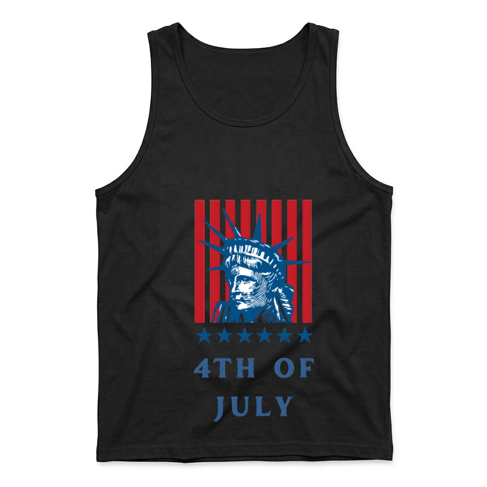 Product Statue Liberty Flag Emblem Tank Top