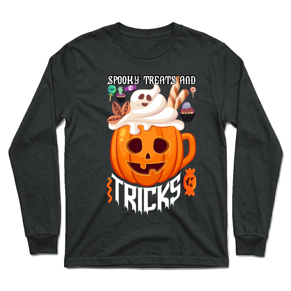 Product spooky treats and tricks trending halloween Unisex Longsleeve