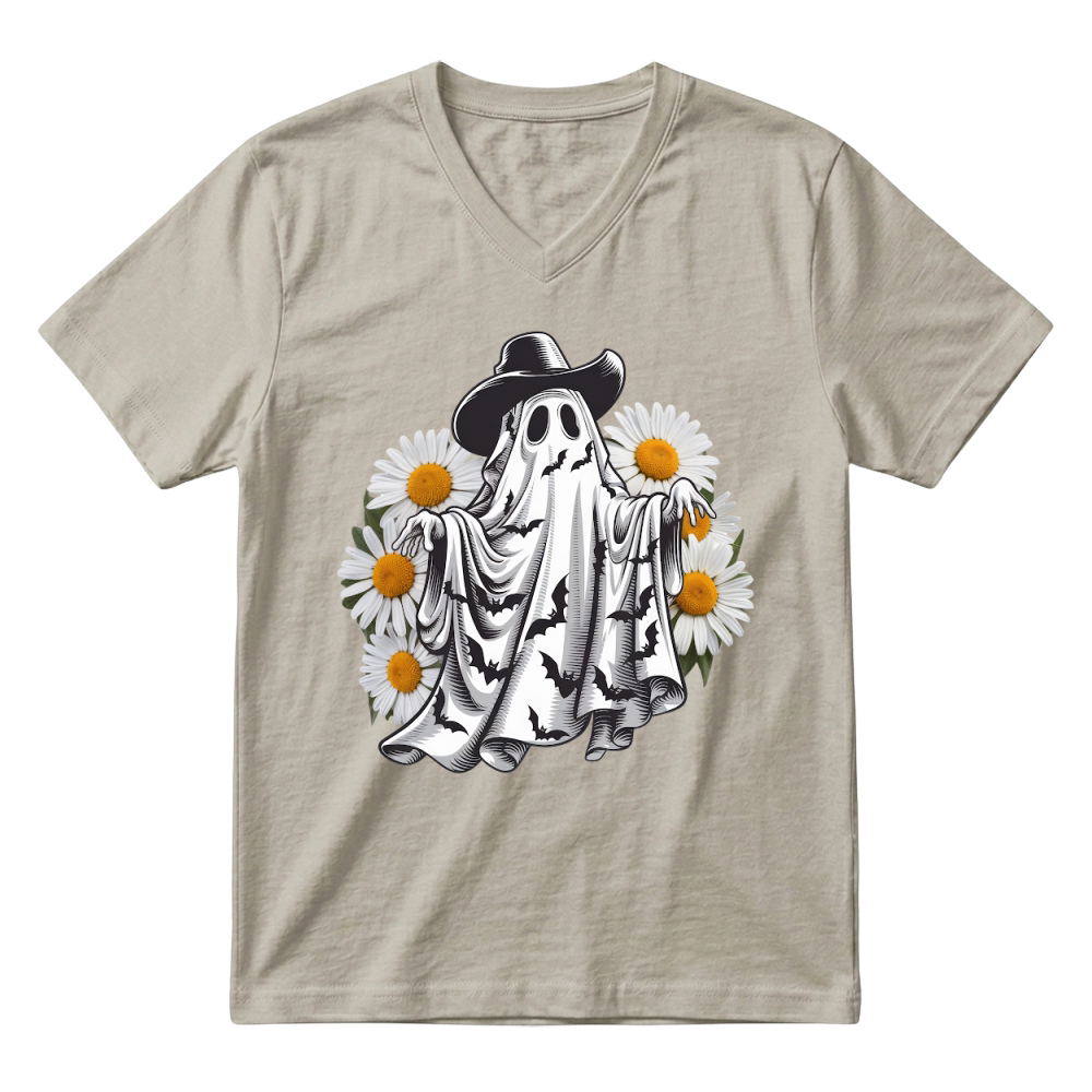Product Whimsical Spooky halloween V-Neck T-shirt