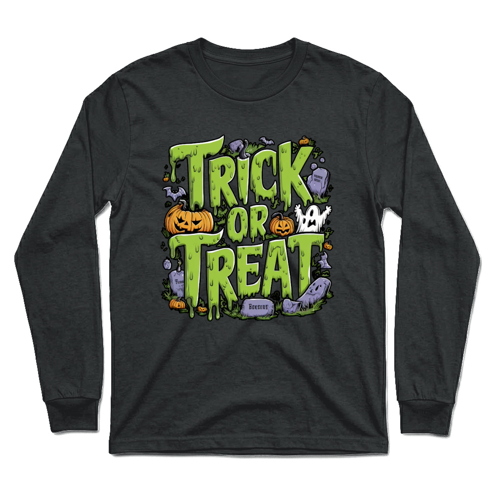 Product trick or treat zombie vibes Unisex Longsleeve