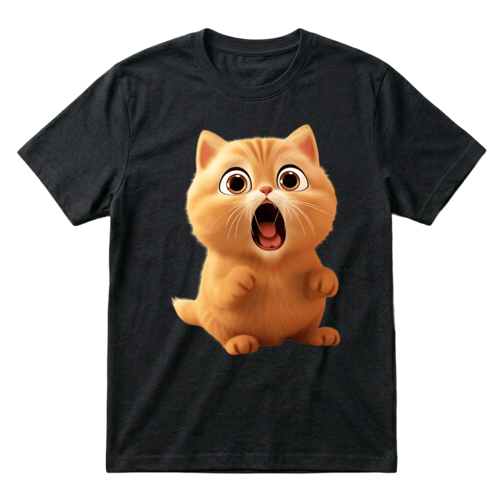 Product cat ginger cute kitten cartoon T-Shirt