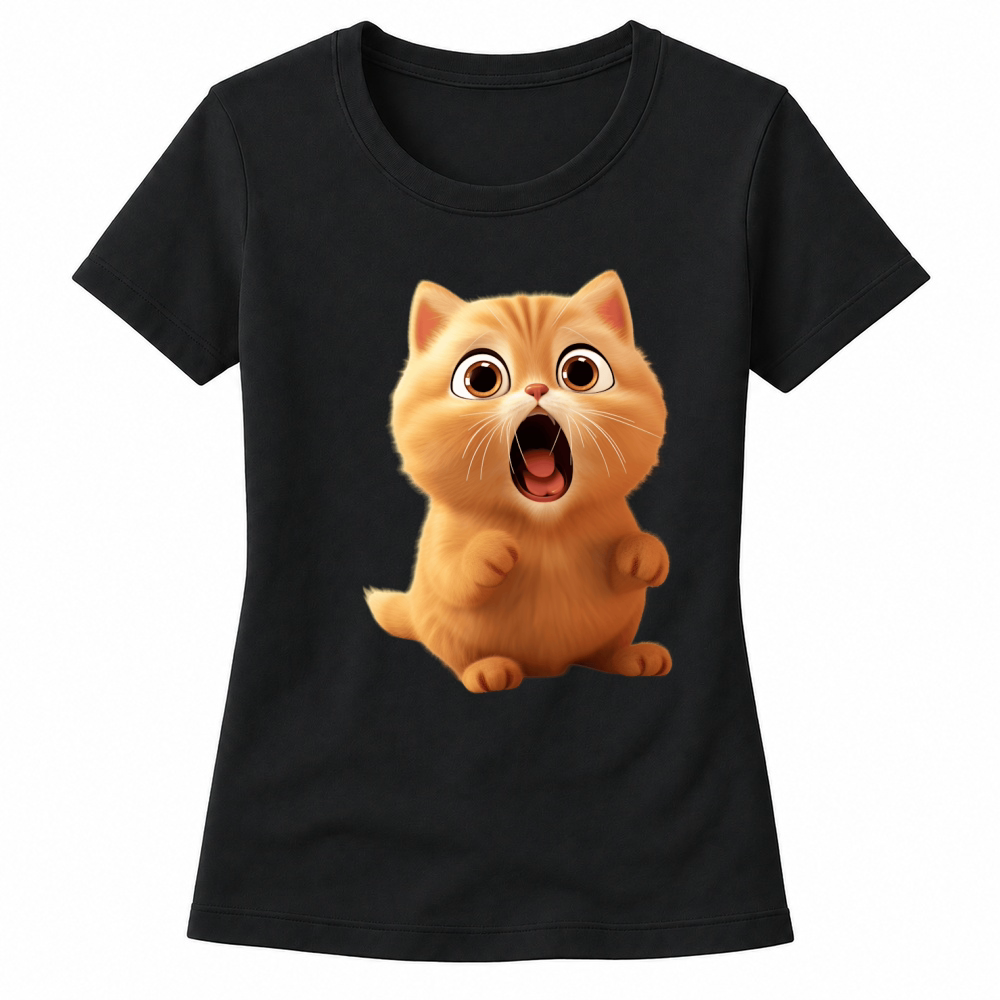 Product cat ginger cute kitten cartoon Women's T-shirts
