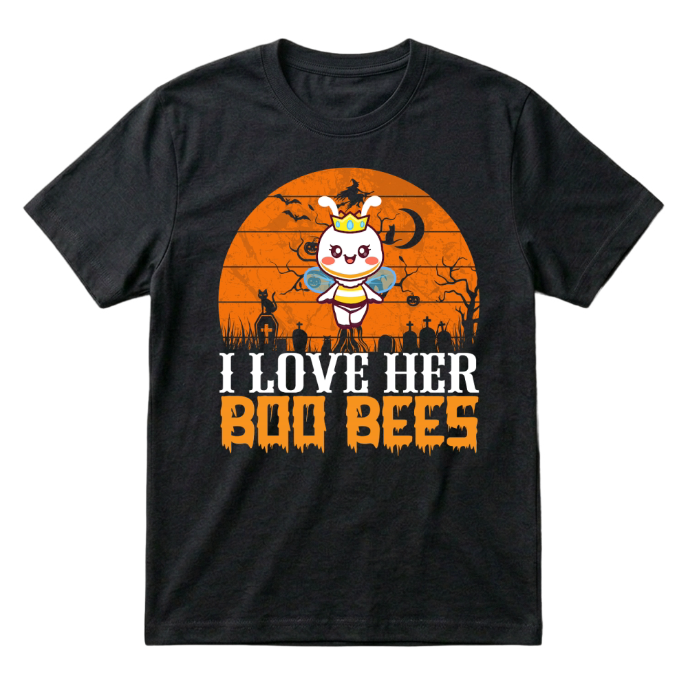 Product i love her boo bees trending halloween T-Shirt