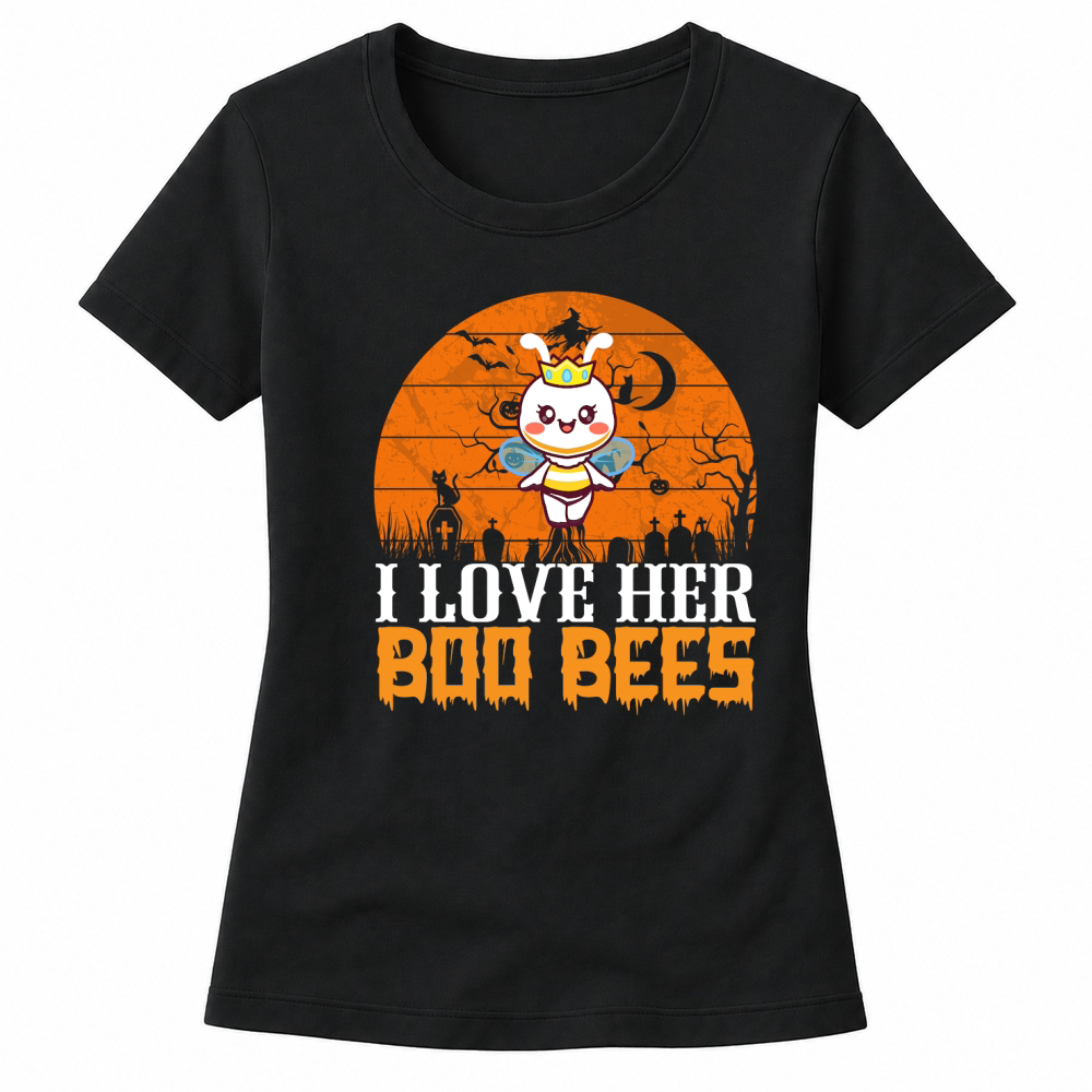 Product i love her boo bees trending halloween Women's T-shirts