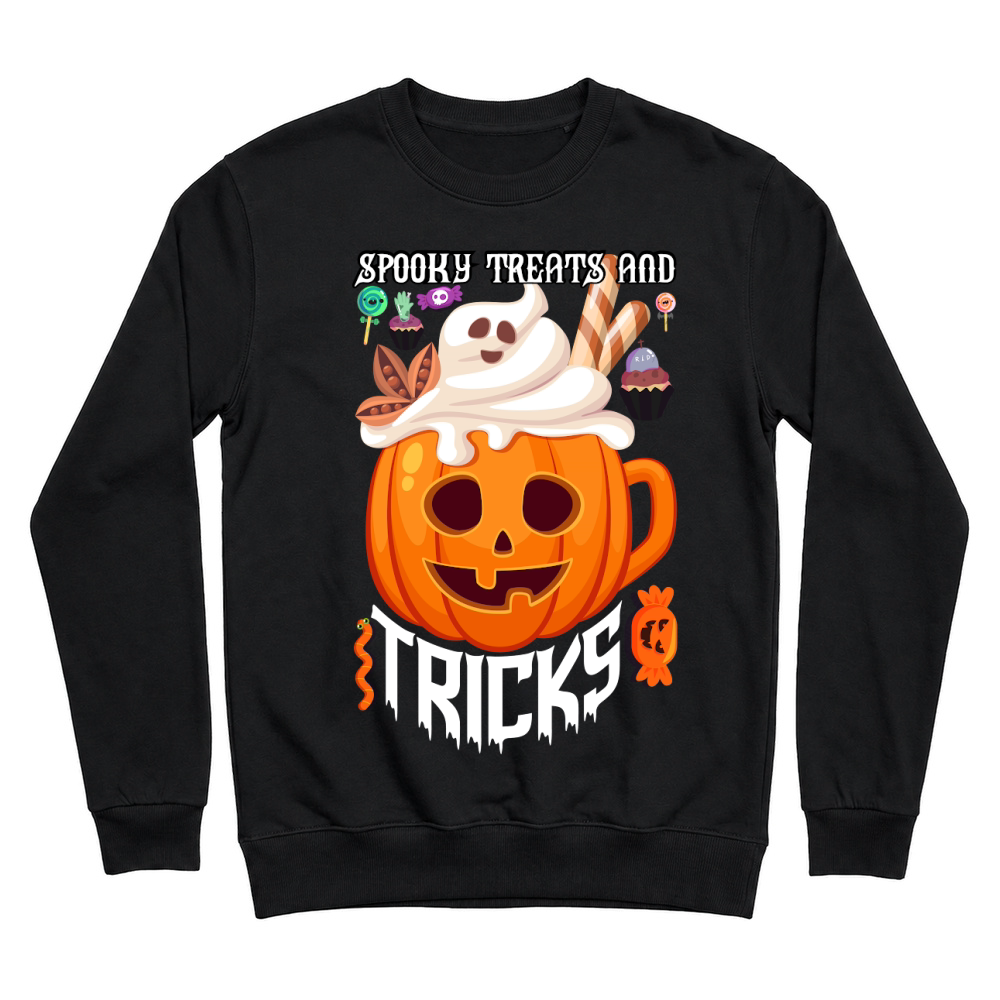 Product spooky treats and tricks trending halloween Unisex Sweatshirt