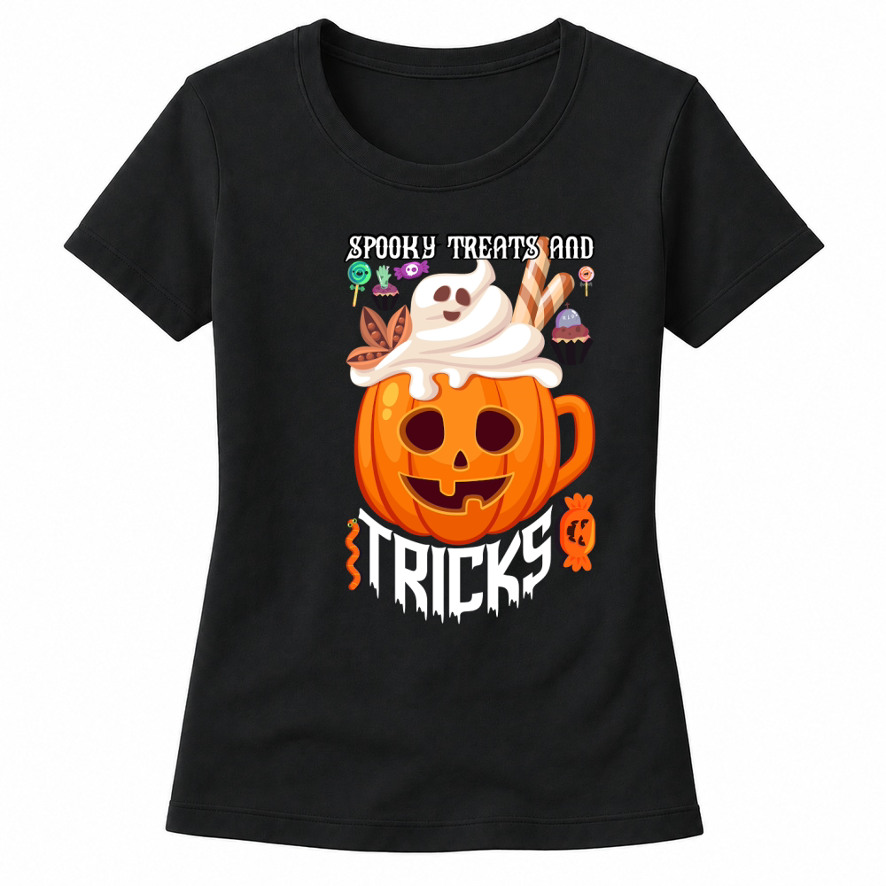 Product spooky treats and tricks trending halloween Women's T-shirts