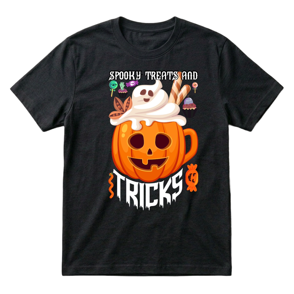 spooky treats and tricks trending halloween T-Shirt