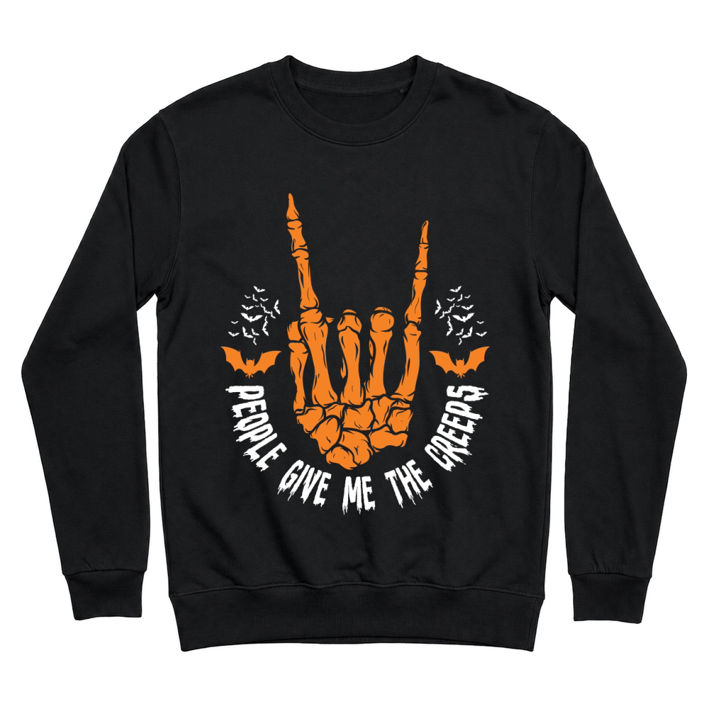 Product people give me the creeps halloween Unisex Sweatshirt