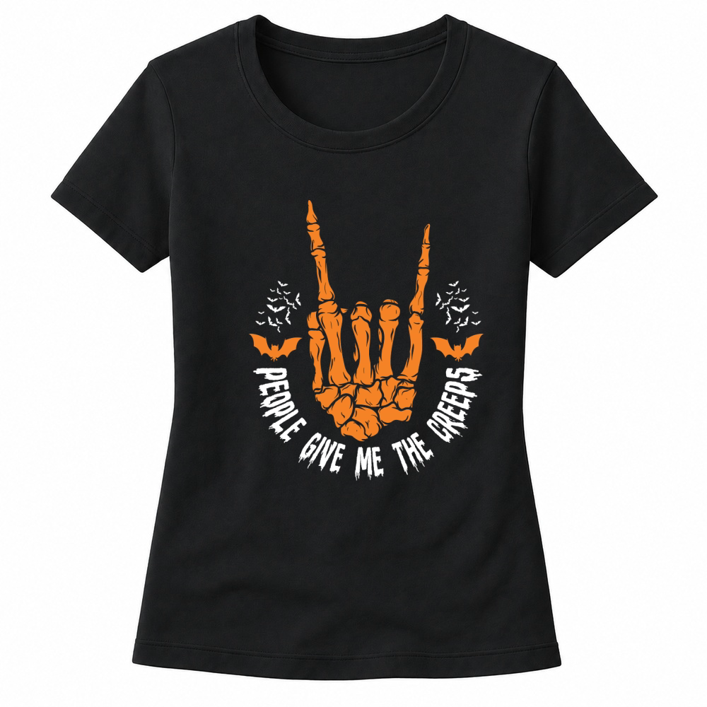 Product people give me the creeps halloween Women's T-shirts