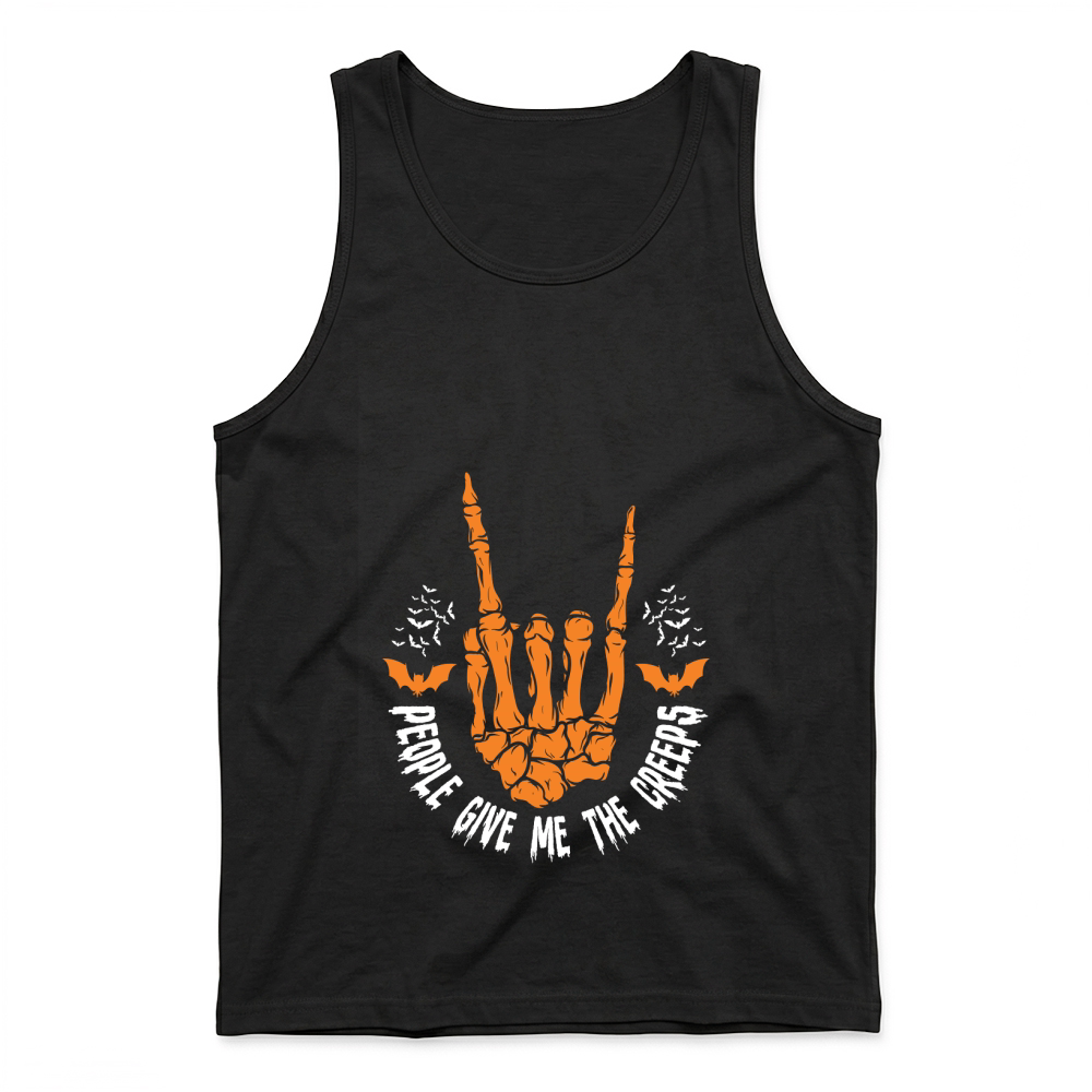 Product people give me the creeps halloween Tank Top