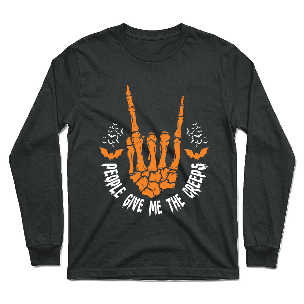 Product people give me the creeps halloween Unisex Longsleeve