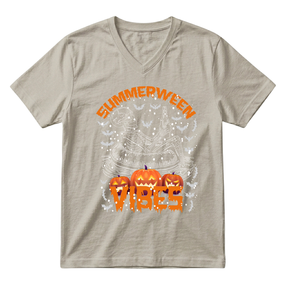 Product summerween vibes trending halloween V-Neck T-shirt