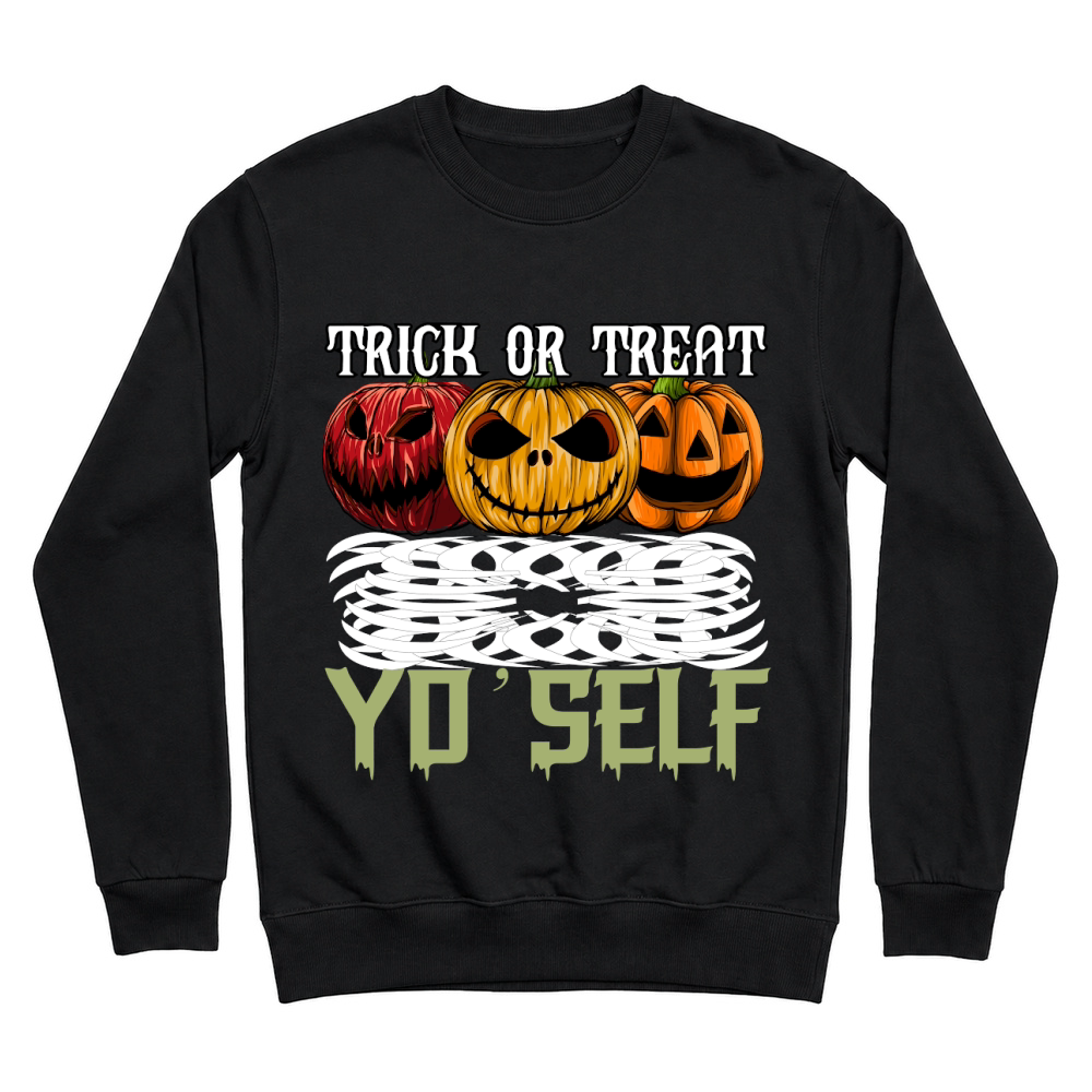 Product trick or treat yo' self trending halloween Unisex Sweatshirt