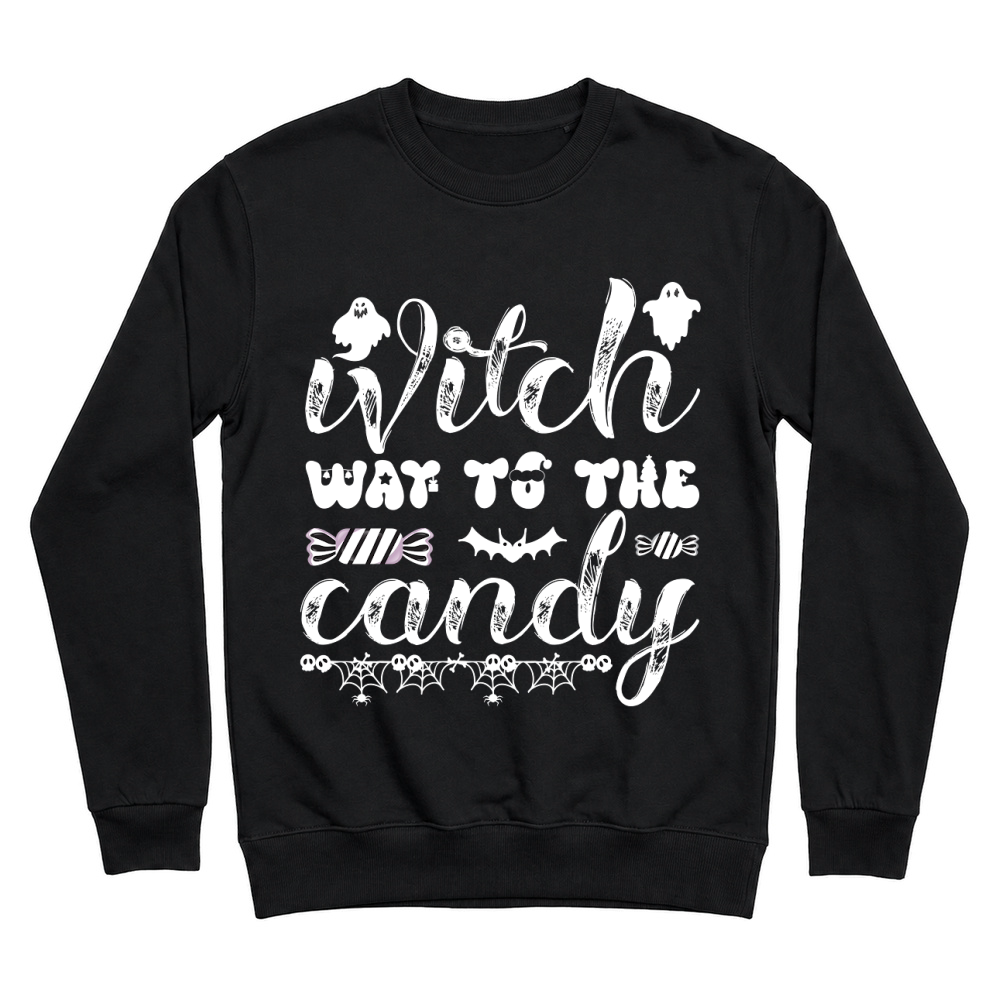 Product witch way to the candy trending halloween Unisex Sweatshirt