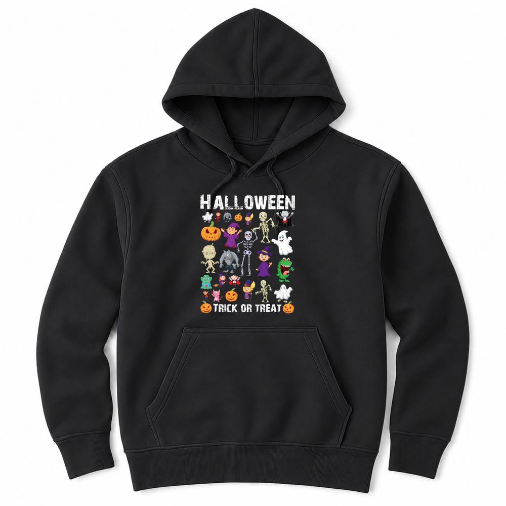 Product halloween trick or treat funny cartoon Unisex Hoodie