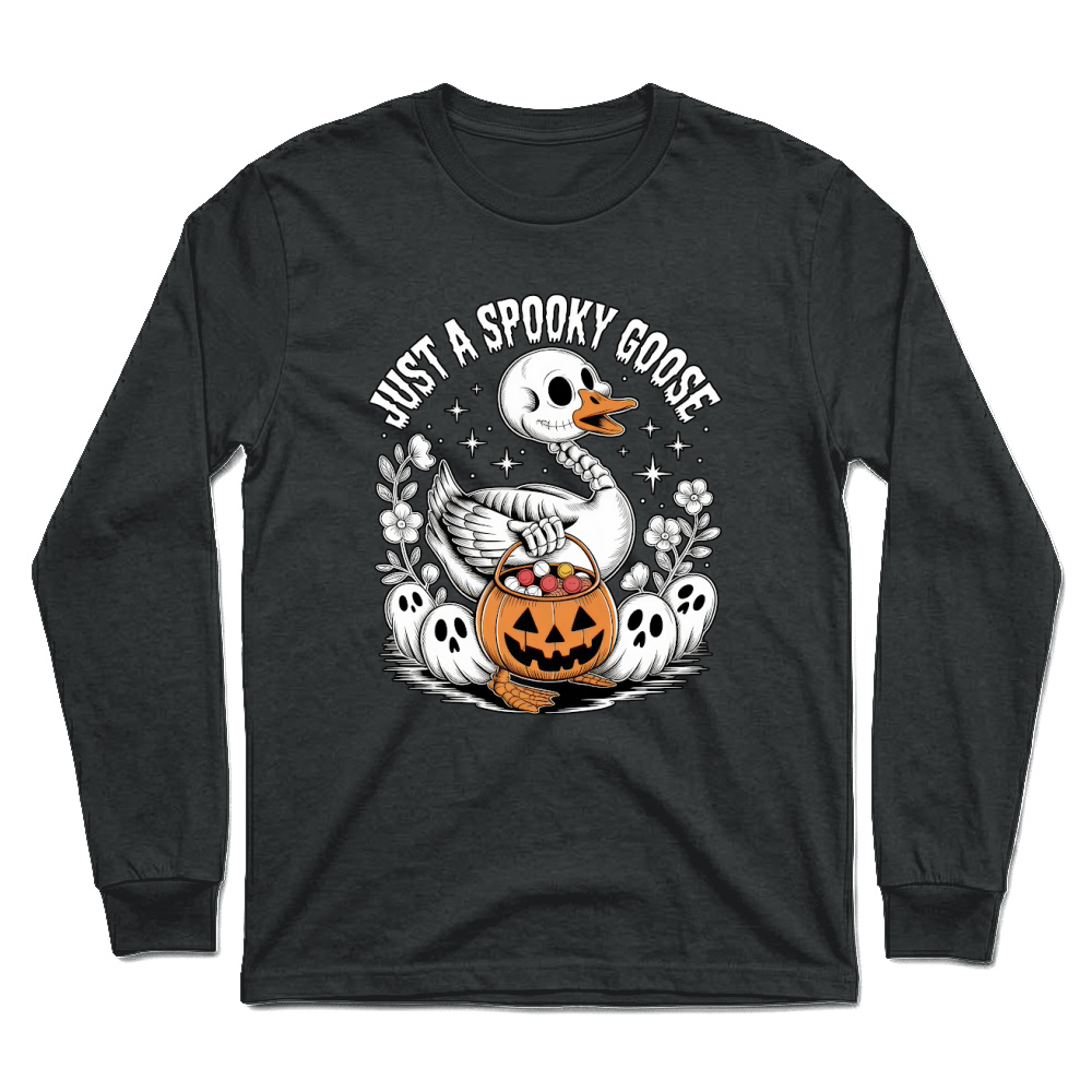 Product just a spooky goose halloween Unisex Longsleeve