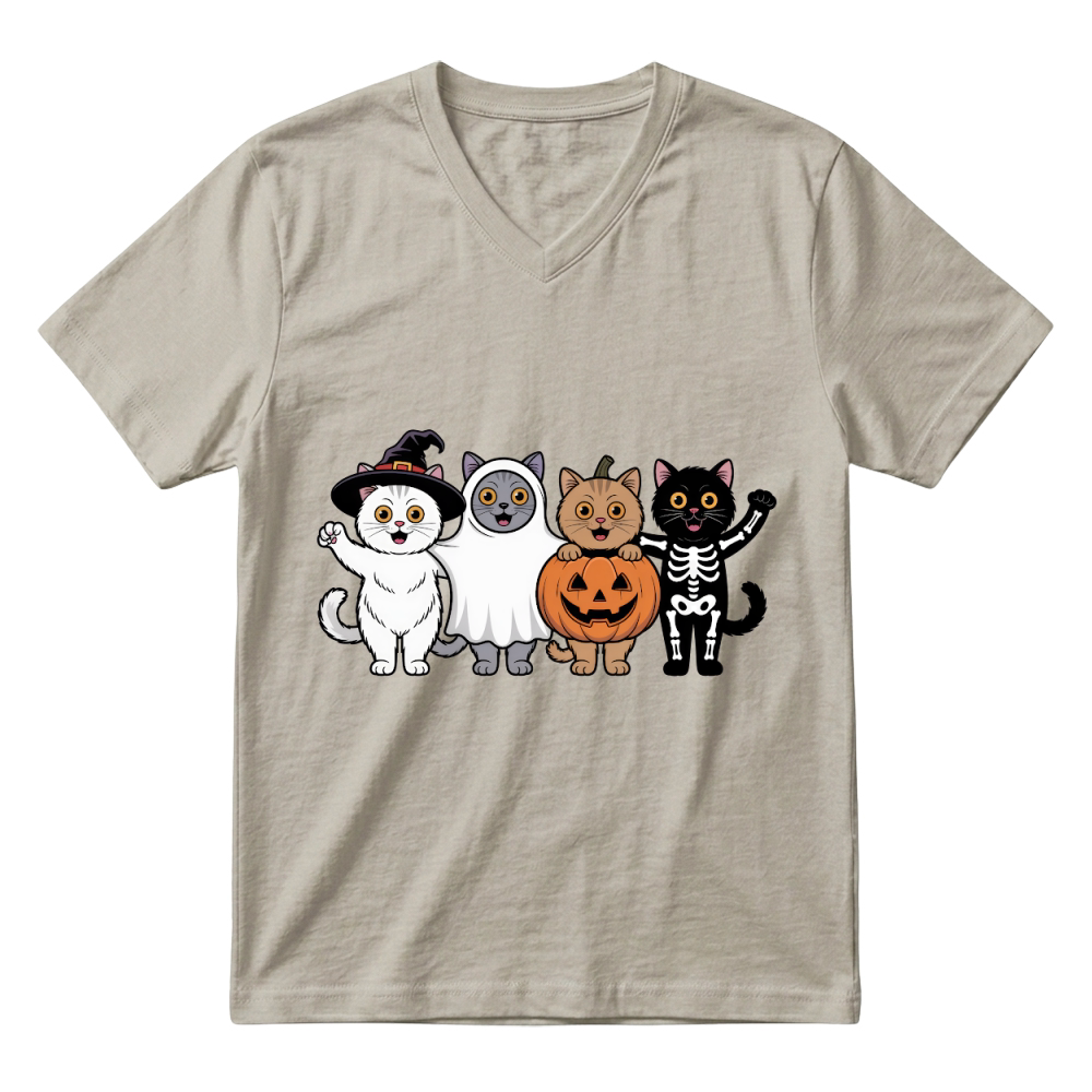 Product cat halloween V-Neck T-shirt