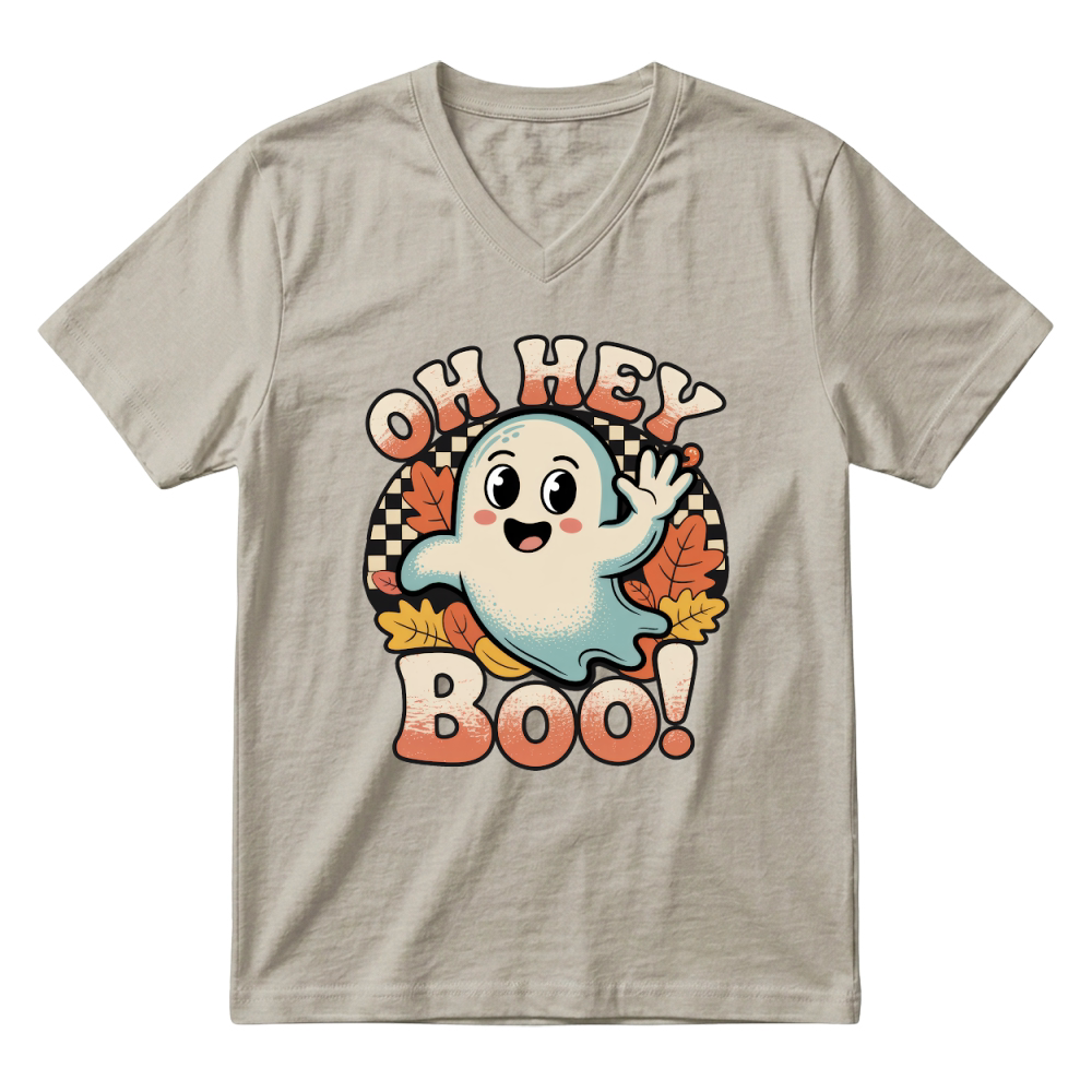 Product oh hey boo halloween V-Neck T-shirt