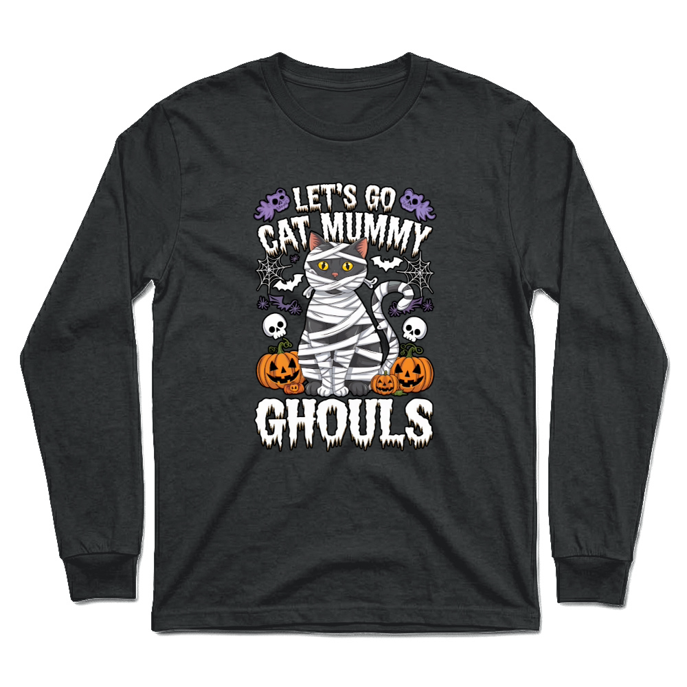 Product let's go cat mummy ghouls halloween Unisex Longsleeve