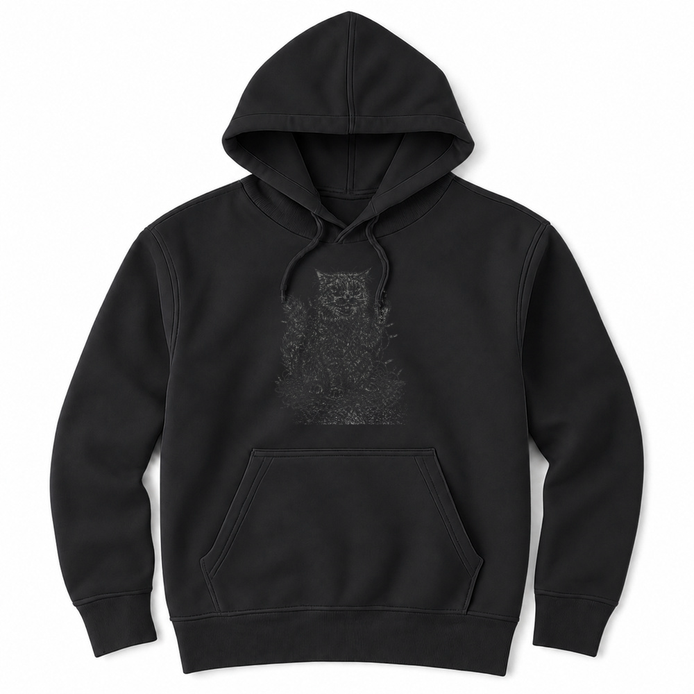 Product Cat Christmas Lights Middlefinger Humor Unisex Hoodie