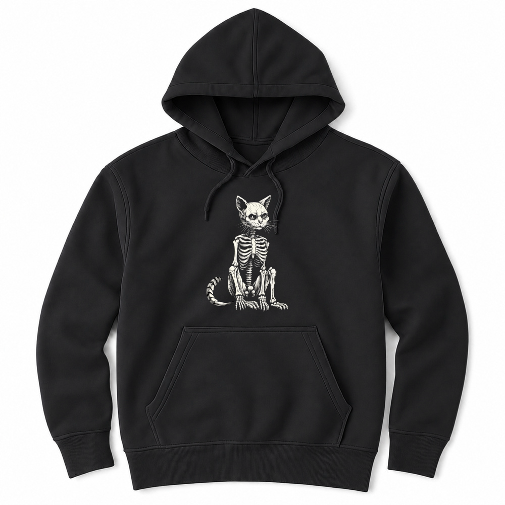 Product Skeleton Cat Halloween Spooky Feline Unisex Hoodie