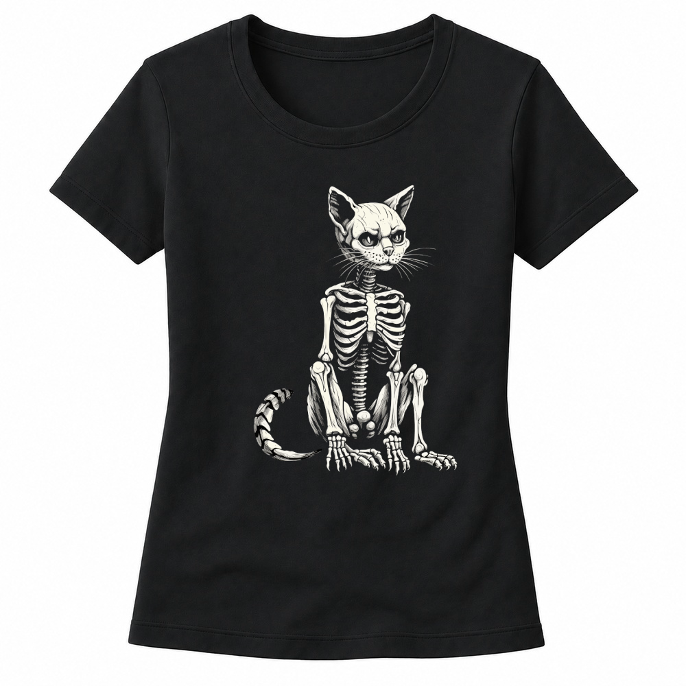 Product Skeleton Cat Halloween Spooky Feline Women's T-shirts