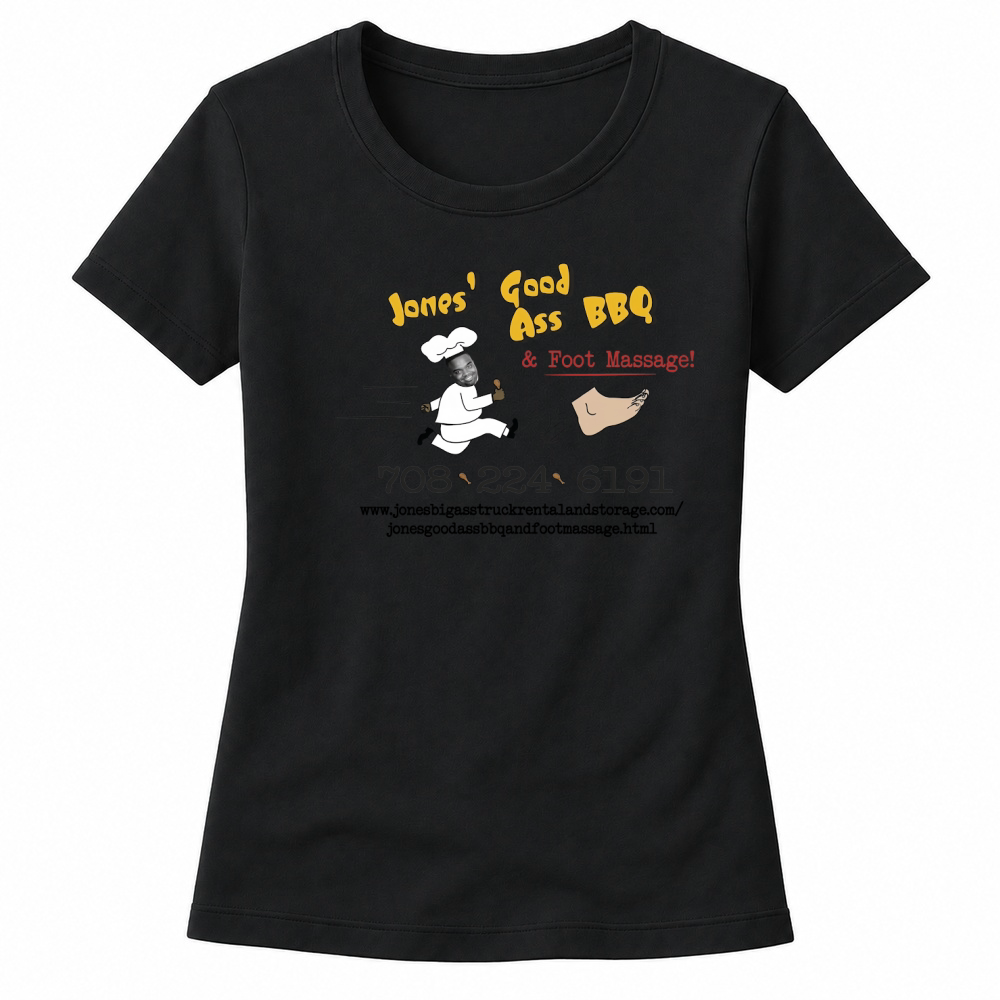 Product Jones Good Ass BBQ and Foot Massage logo T-Shirt Unisex Women's T-shirts