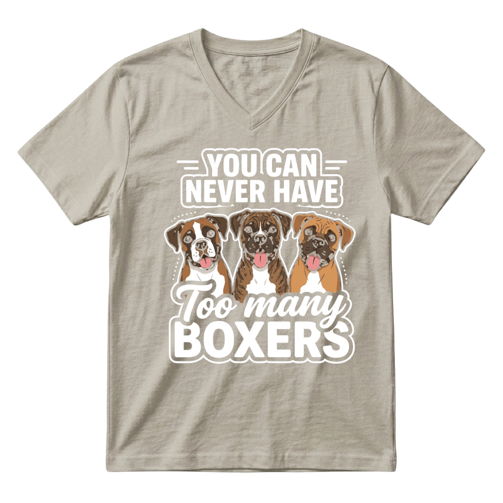 Product Boxer Dogs Breed Pet  Canine V-Neck T-shirt
