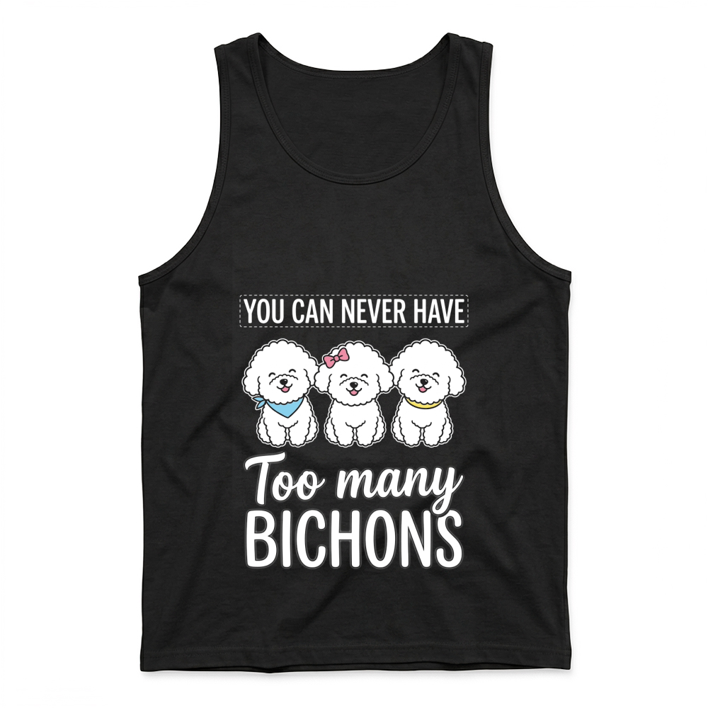 Product Bichons Dogs Cute Cartoon Pets Tank Top