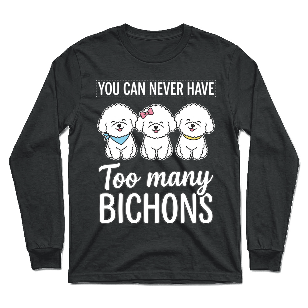 Product Bichons Dogs Cute Cartoon Pets Unisex Longsleeve