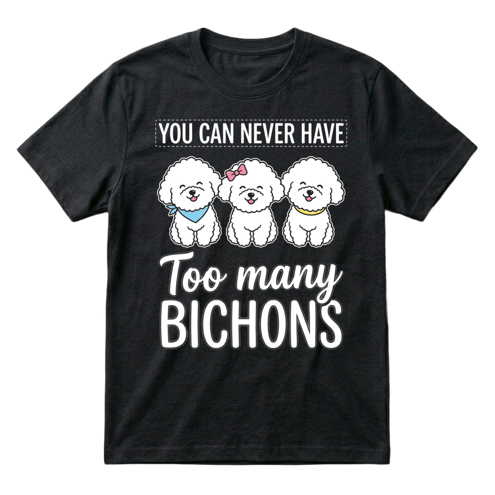 Product Bichons Dogs Cute Cartoon Pets T-Shirt
