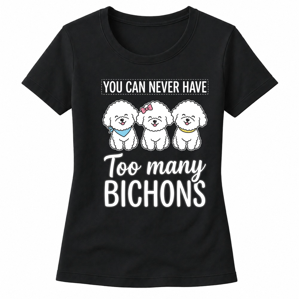 Product Bichons Dogs Cute Cartoon Pets Women's T-shirts