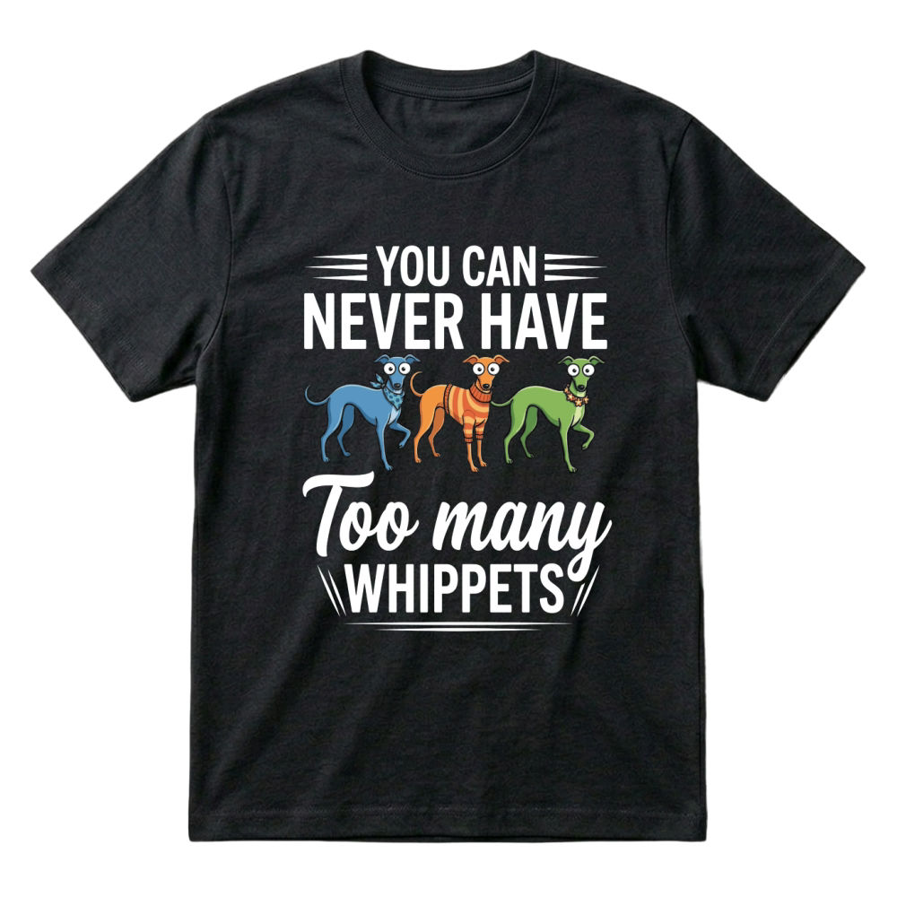 Product Whippets Dogs Canine Pets Cartoon T-Shirt
