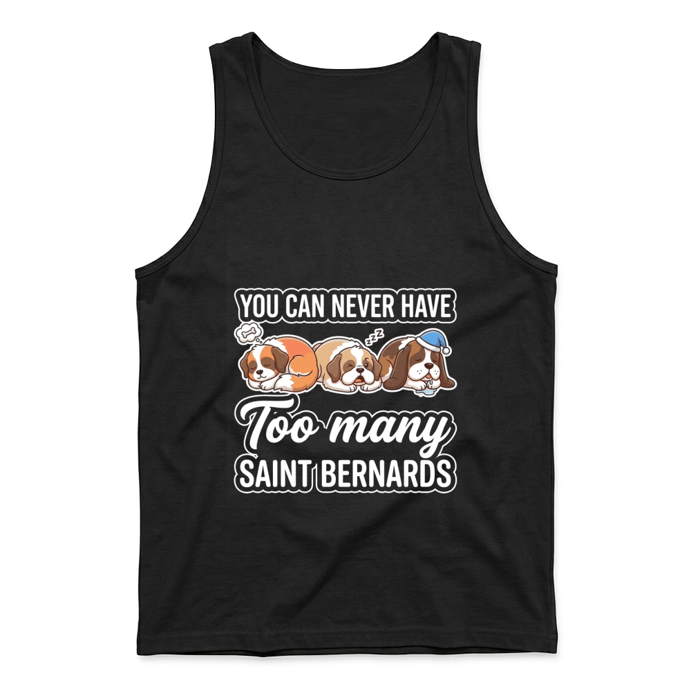Product Saint Bernards Dogs Cute Sleeping Tank Top