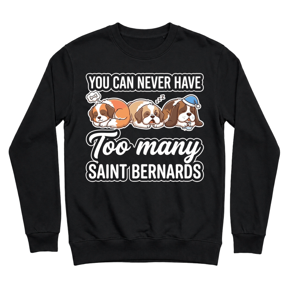 Product Saint Bernards Dogs Cute Sleeping Unisex Sweatshirt