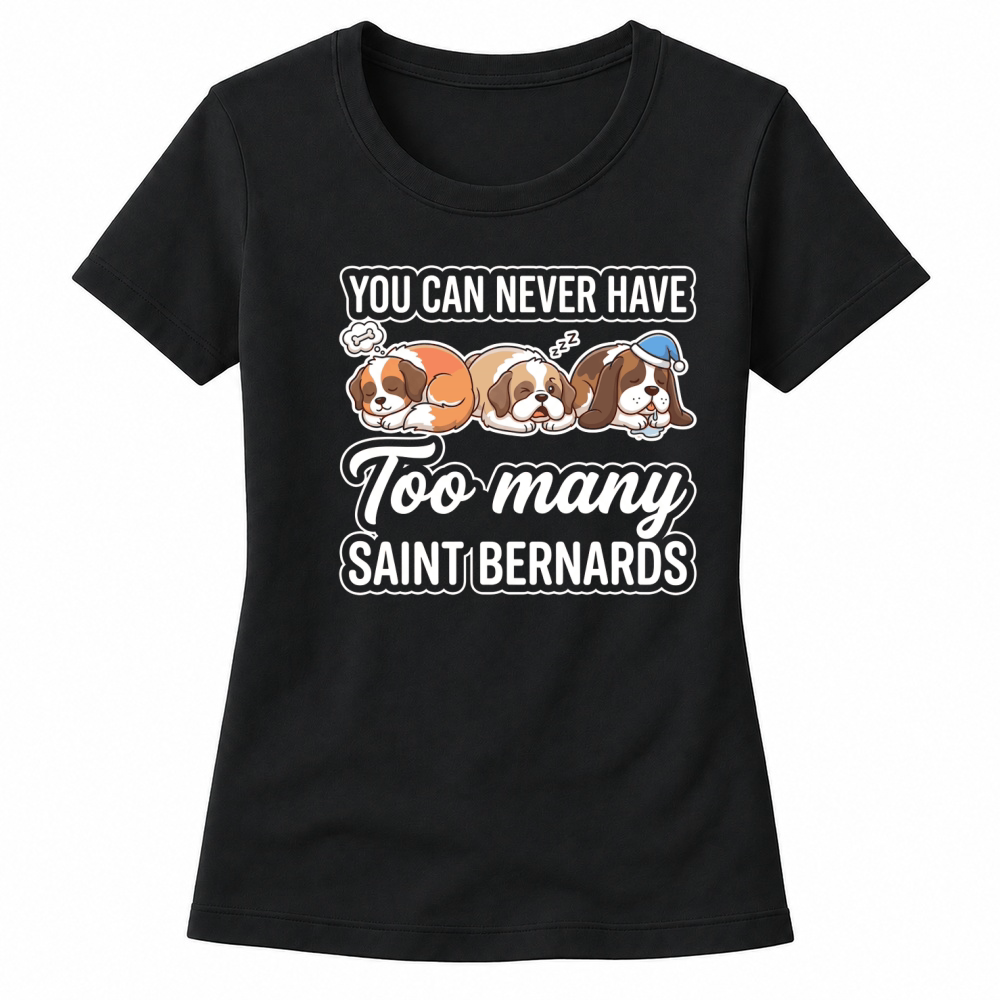Product Saint Bernards Dogs Cute Sleeping Women's T-shirts