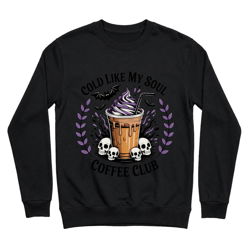 Product Spooky Halloween Retro Cold Like My Soul Coffee Unisex Sweatshirt