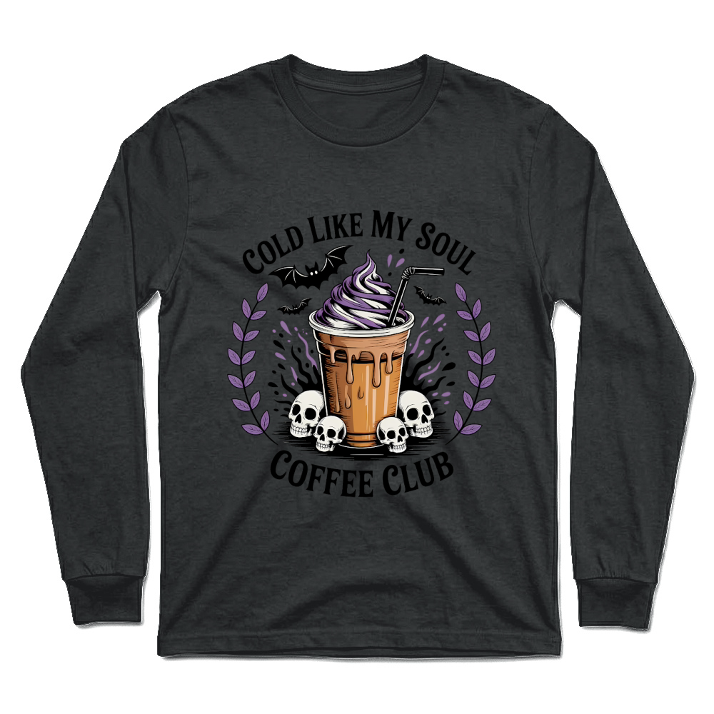 Product Spooky Halloween Retro Cold Like My Soul Coffee Unisex Longsleeve