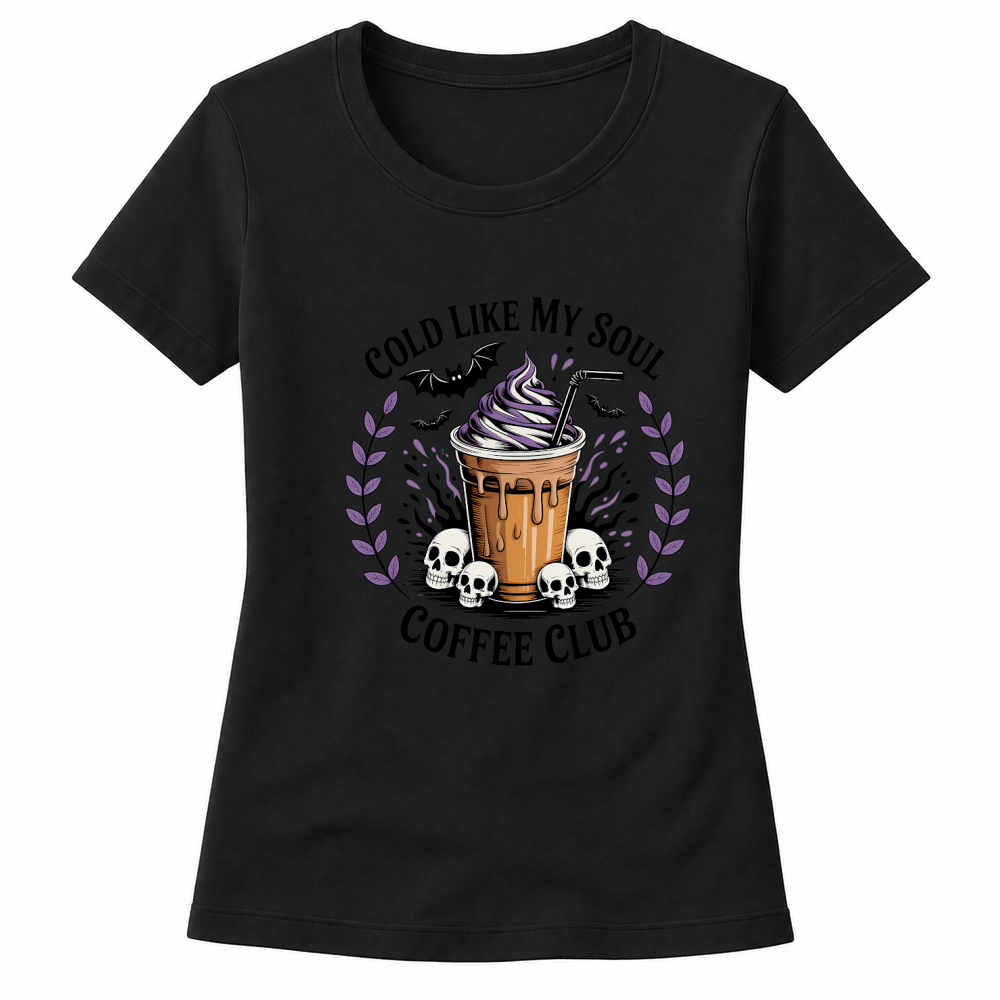 Product Spooky Halloween Retro Cold Like My Soul Coffee Women's T-shirts