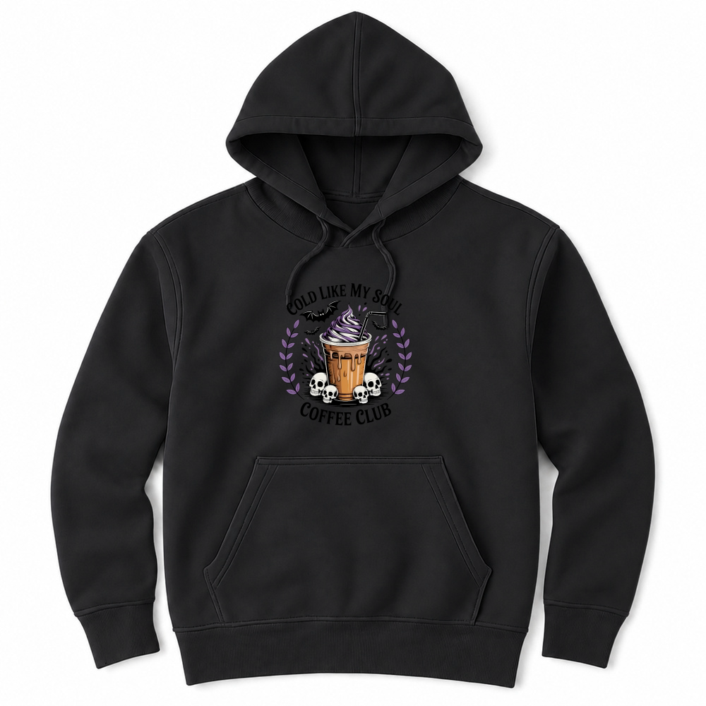 Product Spooky Halloween Retro Cold Like My Soul Coffee Unisex Hoodie