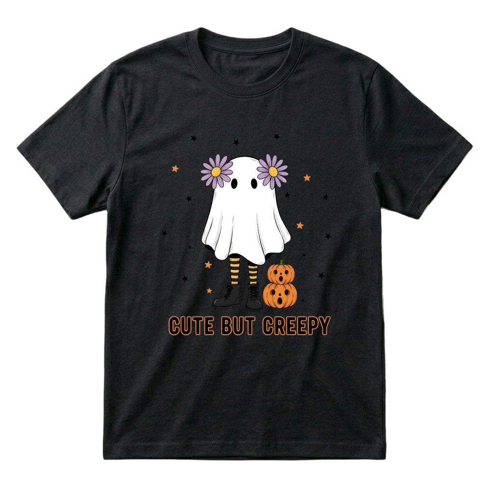 Product Spooky Halloween Retro Cute but Creepy Ghost T-Shirt